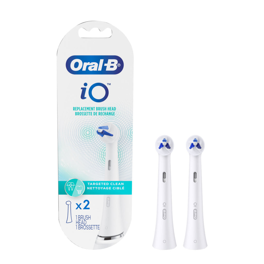 White Oral-B iO Targeted Clean Replacement Brush Heads iO Brush Heads