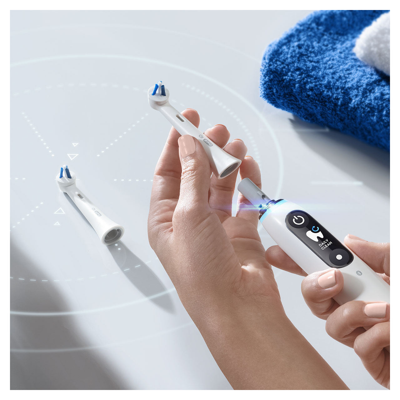 White Oral-B iO Targeted Clean Replacement Brush Heads iO Brush Heads