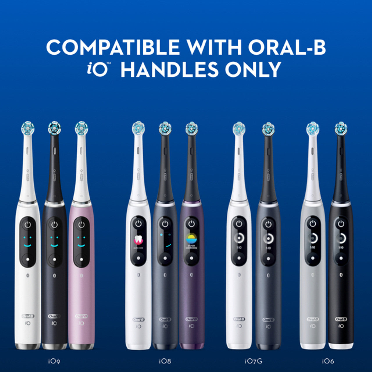 White Oral-B iO Targeted Clean Replacement Brush Heads iO Brush Heads