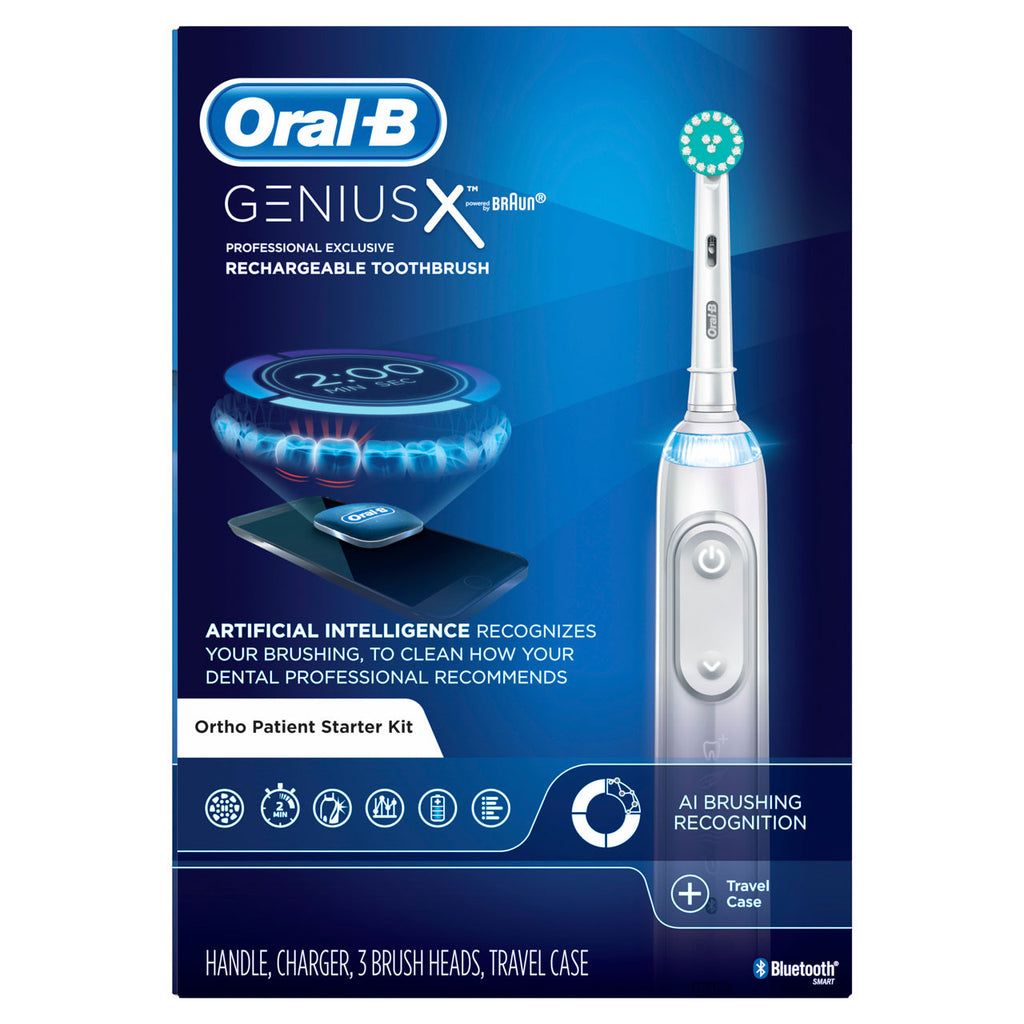 White Oral-B Genius X Electronic Toothbrush Genius Series