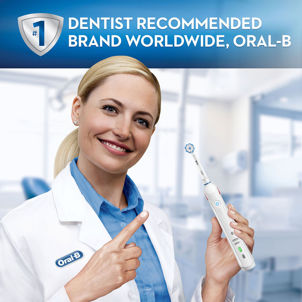 White Oral-B Smart 4000 Rechargeable Electric Toothbrush Smart Series