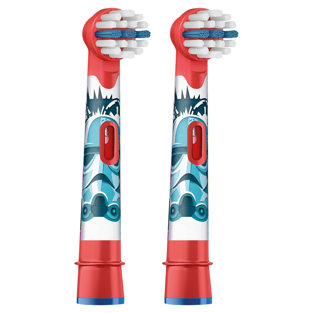 Red Oral-B Kids Extra Soft Replacement STAR WARS Brush Heads Replacement Brush Heads