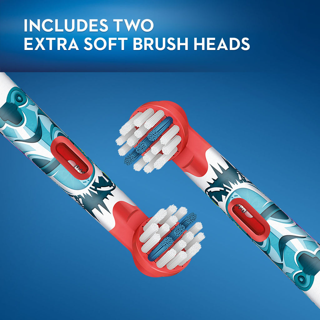 Red Oral-B Kids Extra Soft Replacement STAR WARS Brush Heads Replacement Brush Heads