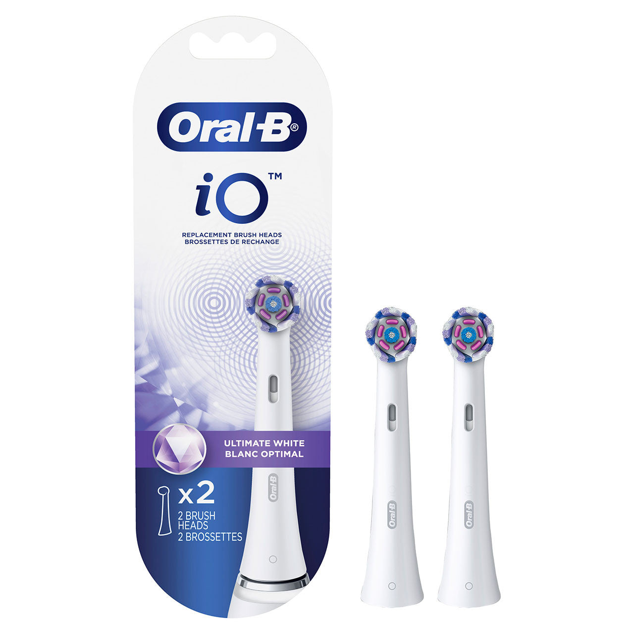 White Oral-B iO Whitening Care Replacement Heads iO Brush Heads