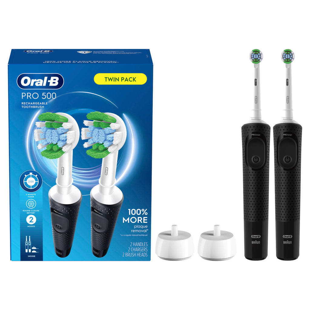 Oral-B Pro 500 Rechargeable Electric Toothbrush Pro Series Black